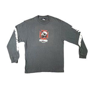 Vintage Tony Hawk T Shirt Medium 1983 Gray Skateboard Powell Peralta Dodo Skull